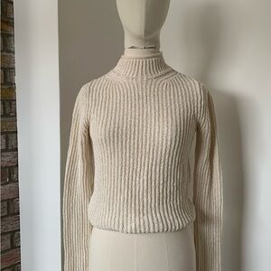 Acne Studio | S | Beige knitted Turtleneck Sweater
